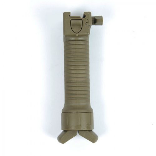 Spring Loaded bipod grip tan